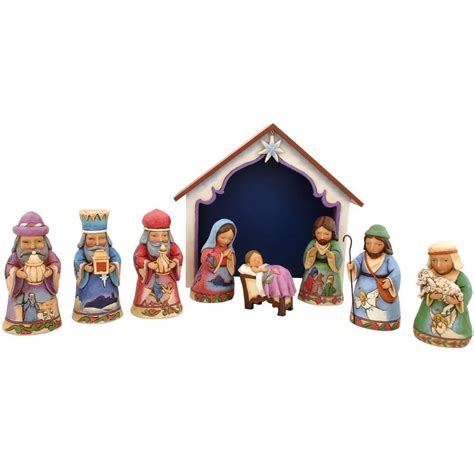 The First Noel Jim Shore 9 Piece Pint Sized Nativity Set Nativity Set