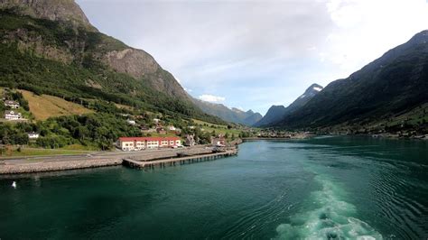 Olden Norway 4k Time Lapse Of The Fjord And Port Filmed From The