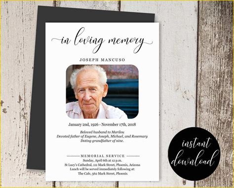 Funeral Announcement Template Free Of 14 Funeral Announcement Designs
