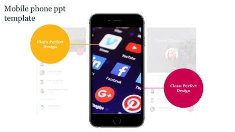 Use Predesigned Mobile Phone Ppt Template For Presentation