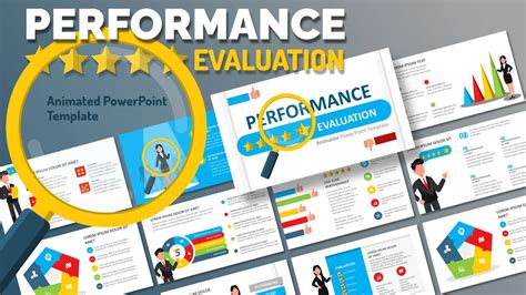 Five Star Performance Evaluation Powerpoint Template