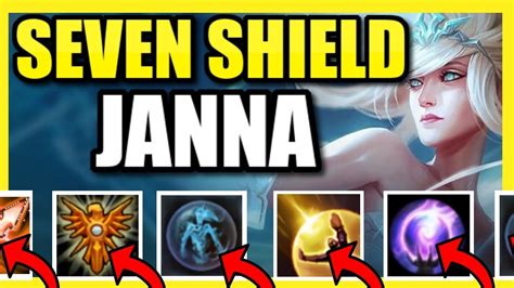 Must Watch Seven Shield Janna The Most Annoying Janna Build Of