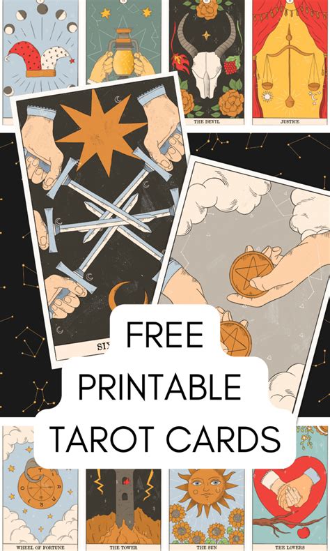 Free Printable Tarot Cards Deck With All 78 Cards On Your Journey