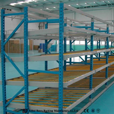 Warehouse Industrial Storage Steel Pallet Carton Gravity Flow Rollers
