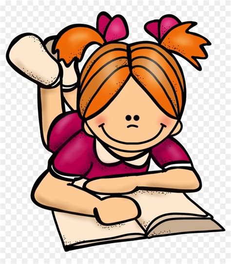 Student Working Read A Book Clipart Reading Clipart Melonheadz Free