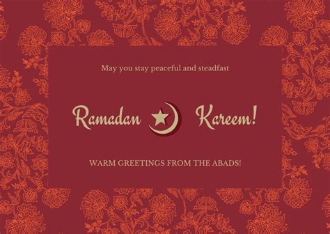 Free Custom Printable Ramadan Card Templates Canva