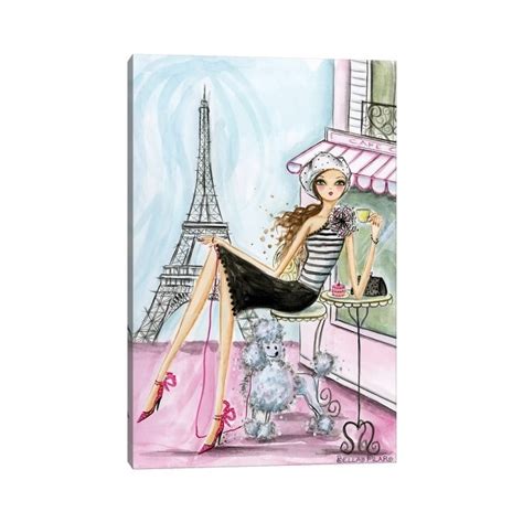 Icanvas Paris By Bella Pilar Canvas Print Overstock 20370426