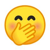 In serious surprise, shock, concern, or apology. 🤭 Face with Hand Over Mouth Emoji Meaning with Pictures ...