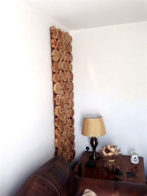We try to choose natural food, and we want to live on earth. DIY Cedar Logs Wall Decor - Shelterness