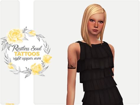 The Sims Resource Restless Soul Right Arm Tattoos