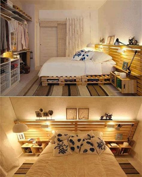 3.5 tempat tidur palet termasuk dinding belakang tempat tidur. 15 Ide Kreatif Tempat Tidur dengan Pallet - Vol 1 Kusukatidur - #kusukatidur