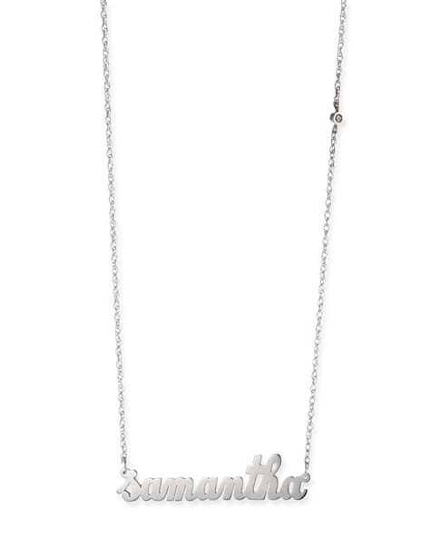 Jennifer Zeuner Abigail Personalized Diamond Necklace In Silver Modesens Jennifer Zeuner