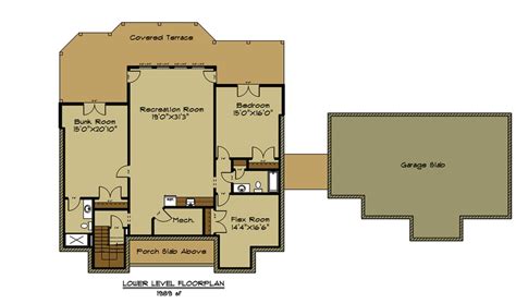 Open House Plan With 3 Car Garage Appalachia Mountain Ii