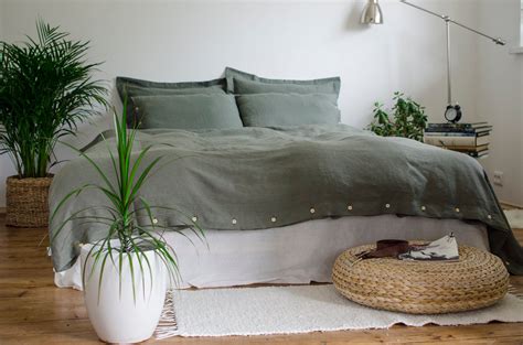 Studio lime green teal striped print duvet cover. Olive green bedding: DUVET COVER and PILLOWCASES, handmade ...