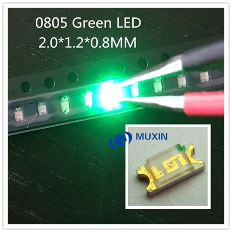 Buy 1000pcs Free Shipping Green 0805 Smd Led Diodes