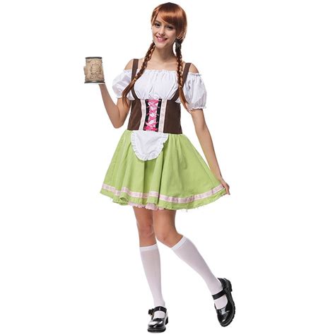 Plus Size Bavarian Oktoberfest Fancy Dress Adult Carnival Costume