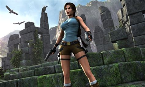 Photo Tomb Raider Tomb Raider Legend Pistols Lara Croft Girls Games