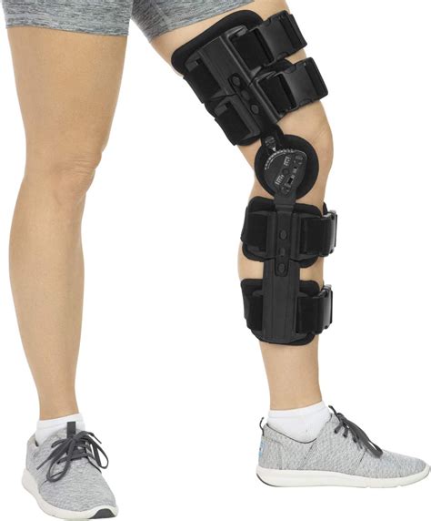 Vive Rom Knee Brace Hinged Immobilizer For Acl Mcl And Pcl Injury Orthosis