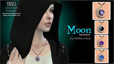 World Of Creations By Neka Mew Ts4 Set Of Accessories Moon And Sun