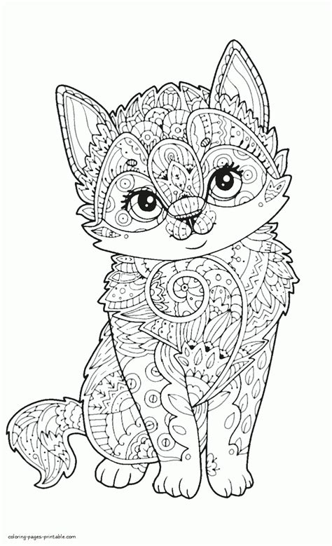 Animal Pages For Adults Coloring Pages
