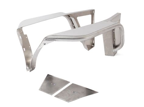 Yj 4 Flare Front Fenders Aluminum Genright Jeep Parts