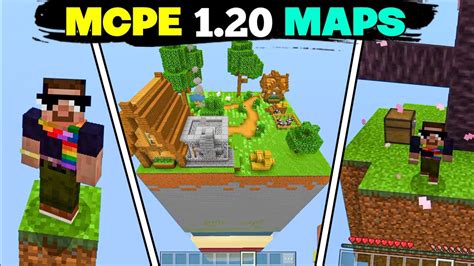 Top 5 Maps For Mcpe 120 One Block Map Mcpe Minecraft Skyblock