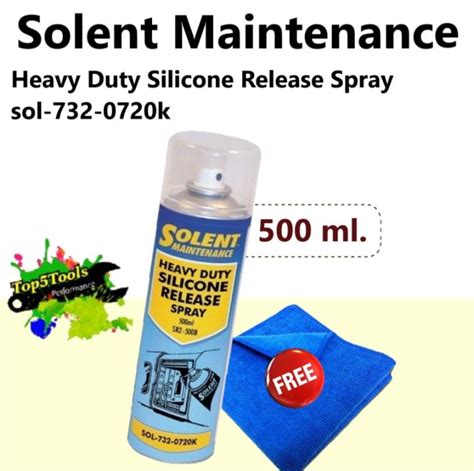 Solent Maintenance Heavy Duty Silicone Release Spray 500ml Sol 732
