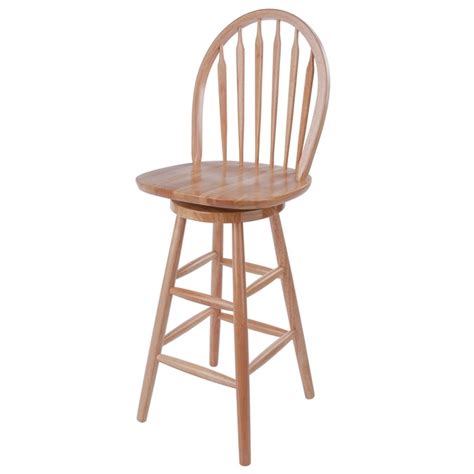 Winsome Wood Natural Counter Swivel Bar Stool In The Bar Stools