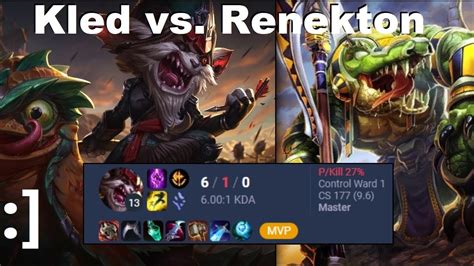 Kled Vs Renekton Masters This Is Ranked Facecam Full Gameplay Youtube