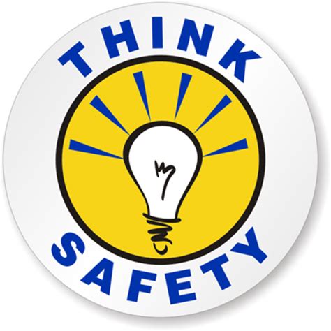 It's high quality and easy to use. Think Safety Hard Hat Decals Signs, SKU: HH-0266