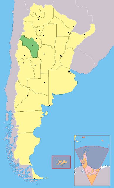 Mapa Da Província De La Rioja Argentina Mapasblog