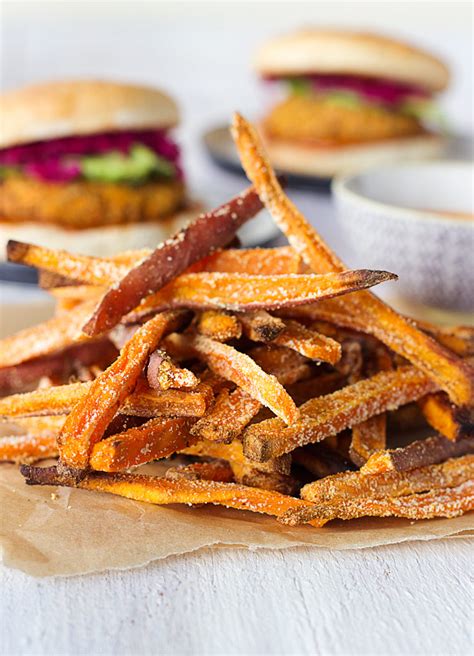 Follow our oven baked sweet potato fries recipe and be rewarded with crispy, caramelized fries with tender middles. Crispy Oven-Baked Sweet Potato Fries - Sprinkle of Green