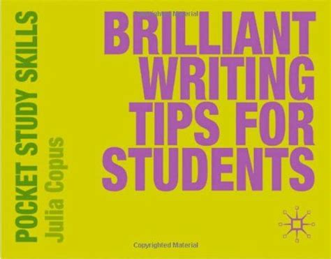 Brilliant Writing Tips For Students Pocket Study Skills Writing