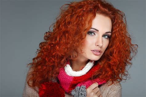 Beauty Make Up Gorgeous Face Curly Hair Redheads Lovely Hd Wallpaper Peakpx