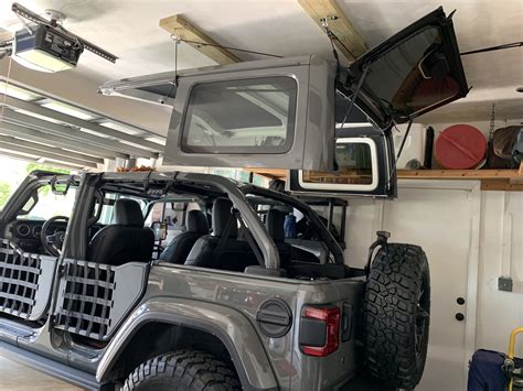 My goal was to create a hardtop hoist/storage system that was easy to use and could be done by one person. Hard Top Hoist DIY - Harken Hoist | 2018+ Jeep Wrangler Forums (JL / JLU) - Rubicon, Sahara ...