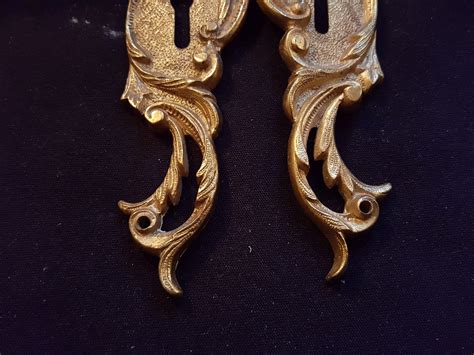 One Pair Of Victorian Brass Door Handles 671748 Uk