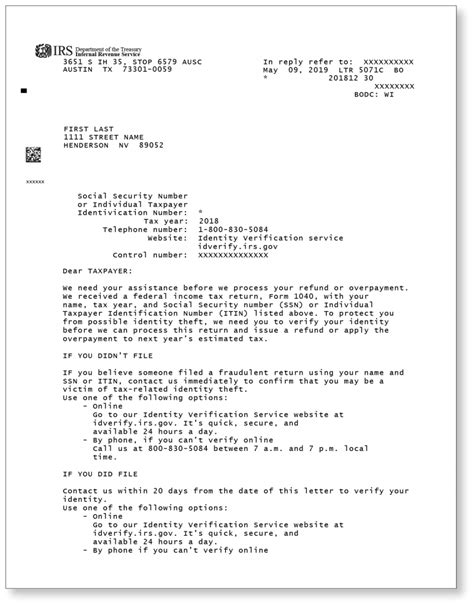 IRS Identification Verification Letters  A Scam or For Real?  Avion