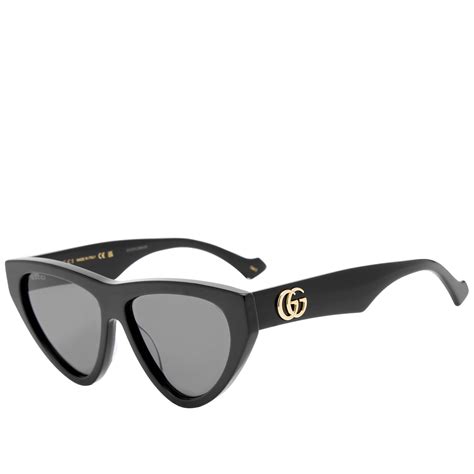 gucci eyewear gg1333s sunglasses black and grey end us