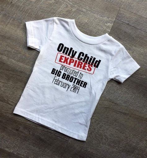 Promoted To Big Brother Only Child Expires Shirt Etsy Promoted