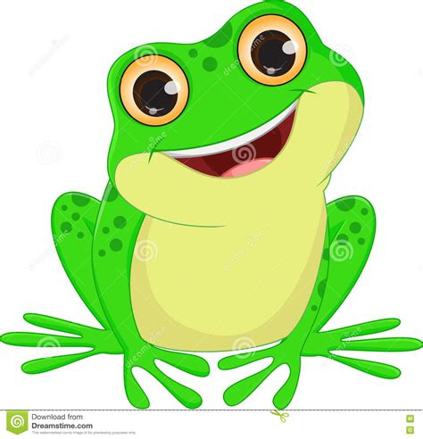 Cute Frog Cartoon Stock Vector Illustration Of Adorable 73232136