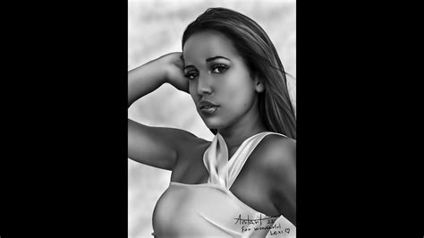 Drawing Portrait In Krita Amazing Sexy Girl Digital Art Youtube