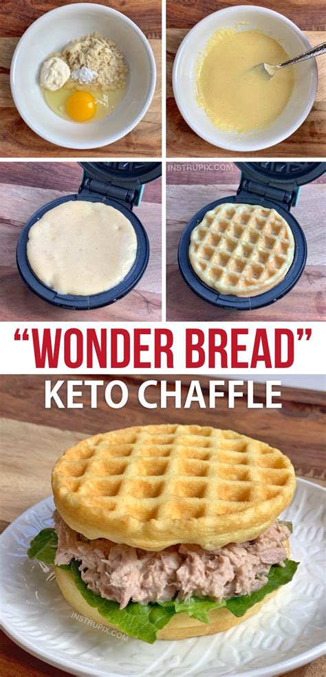 Prepare a bread loaf pan ahead of time by greasing the bottom of sides of the pan and set aside. Keto Wonder Bread Chaffle Recipe (Soft, Easy & Delish ...