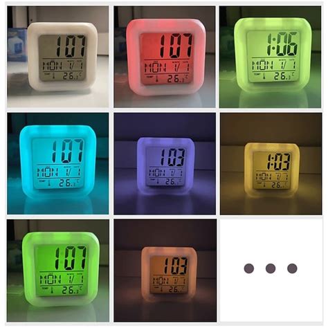 Color Changing Led Digital Clock