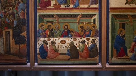 Duccio Maestà Detail With The Last Supper Duccio Di Buoni Flickr