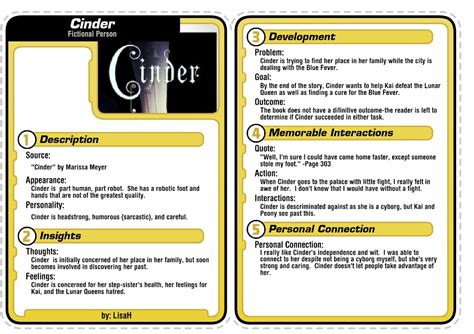Character Trading Card Ms Hildreds Book Review Example