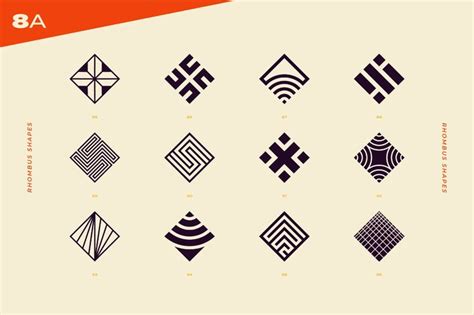 96 Abstract Logo Marks And Geometric Shapes Collection Geometric Logo