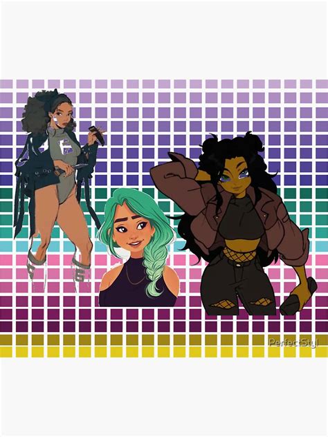 African American Anime Characters Sticker By Perfectstyl Redbubble