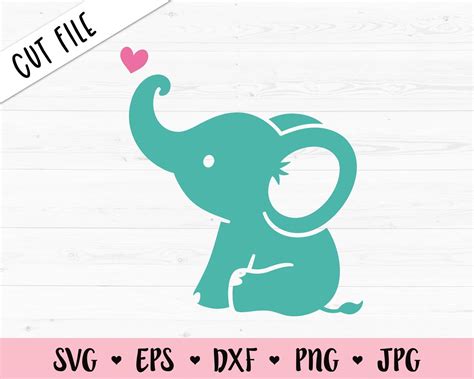 Baby Elephant Svg Craft Supplies And Tools Paper Party And Kids Pe