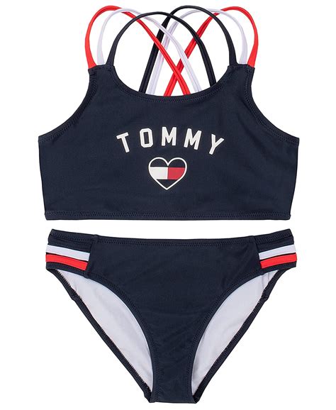 buy tommy hilfiger girls two piece swimsuit at