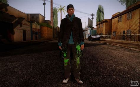 Aiden Pearce From Watch Dogs V9 Para Gta San Andreas